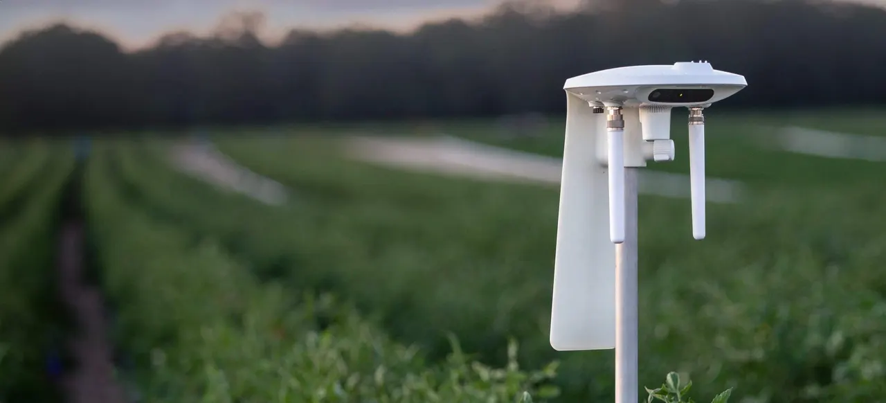 Arable Mark 3 Field Sensor in Field