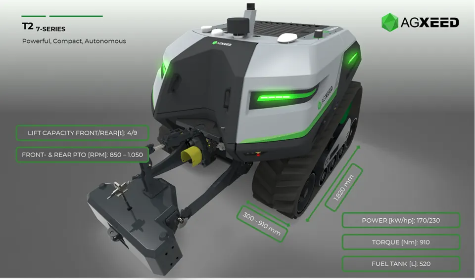 AgXeed T2-7 Series: Autonomous Crawler Tractor
